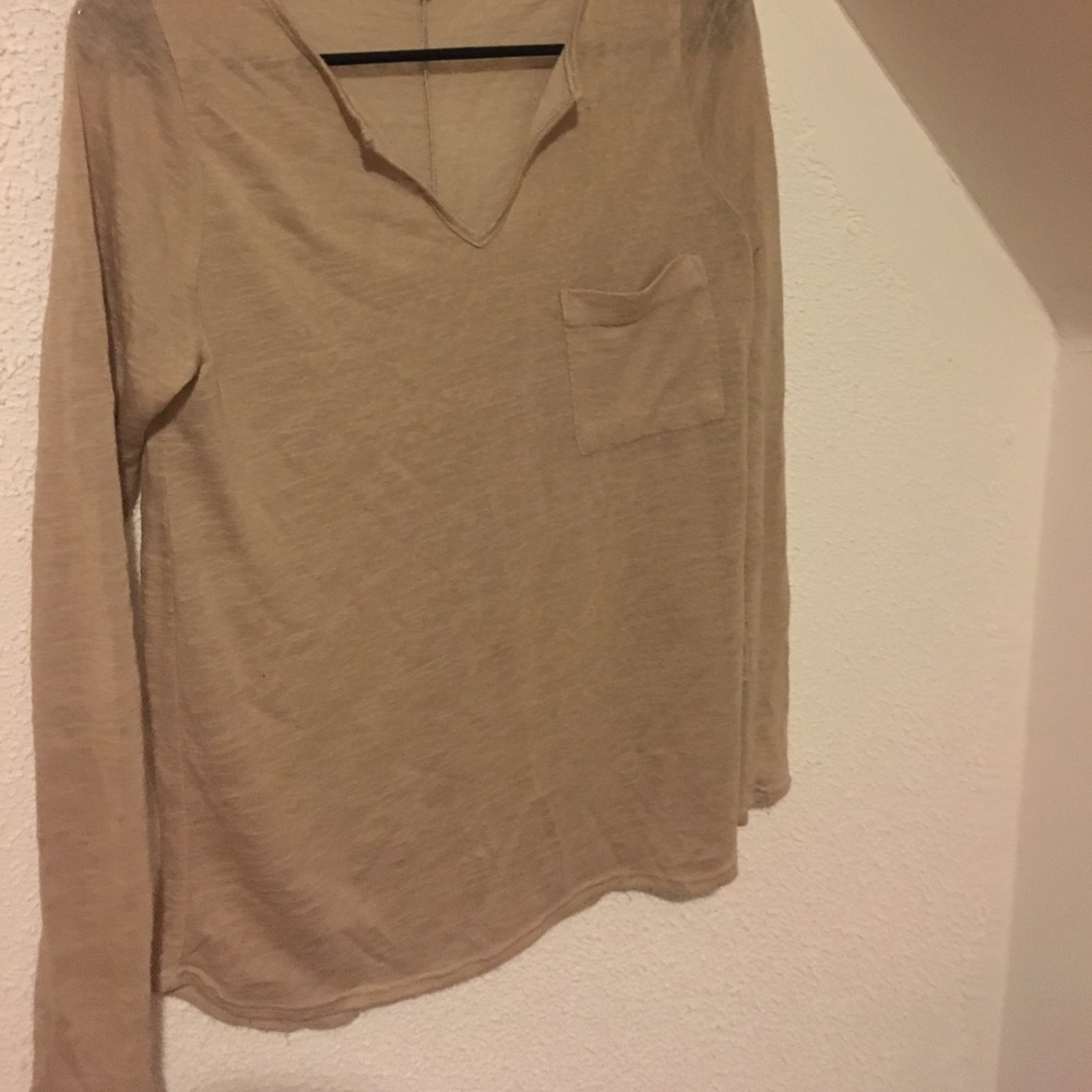 Sheer long sleeve t