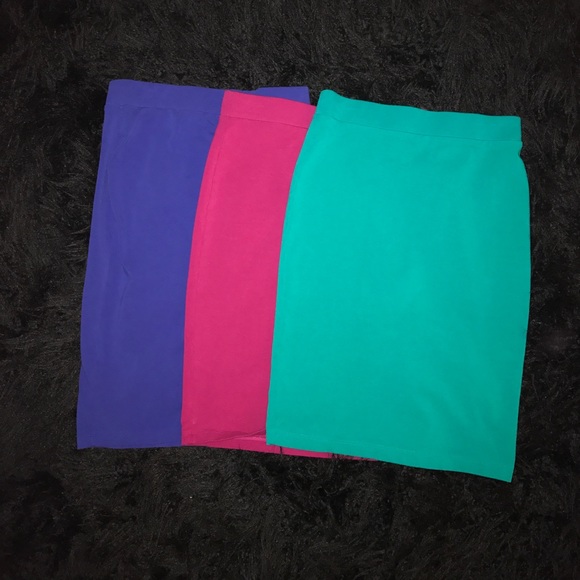 Forever 21 Dresses & Skirts - Forever 21 lot of 3 pencil skirts sz S