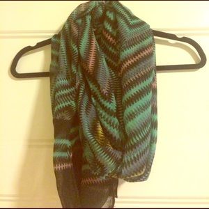 Colorful infinity scarf