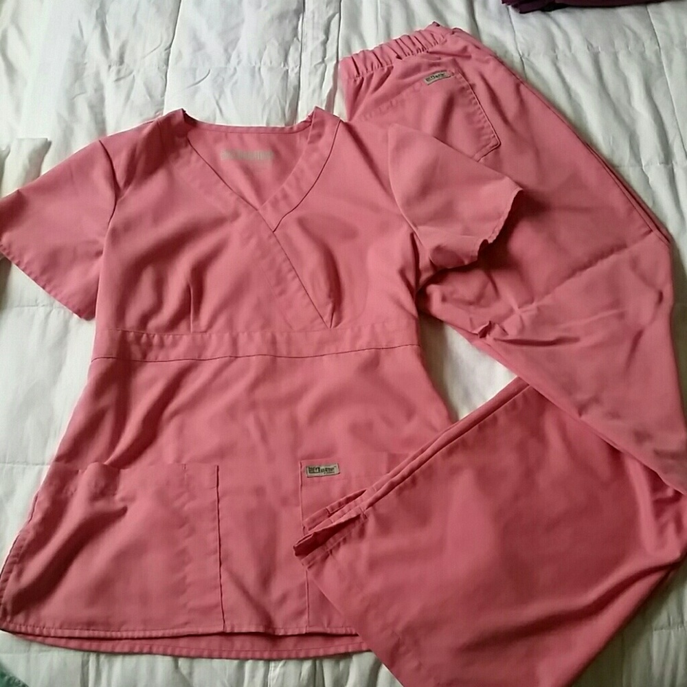 Pink Grey's anatomy scrubs!