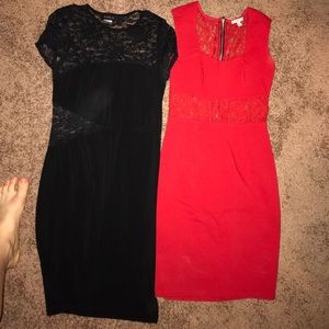 Lace detailed dresses (sold as a set)