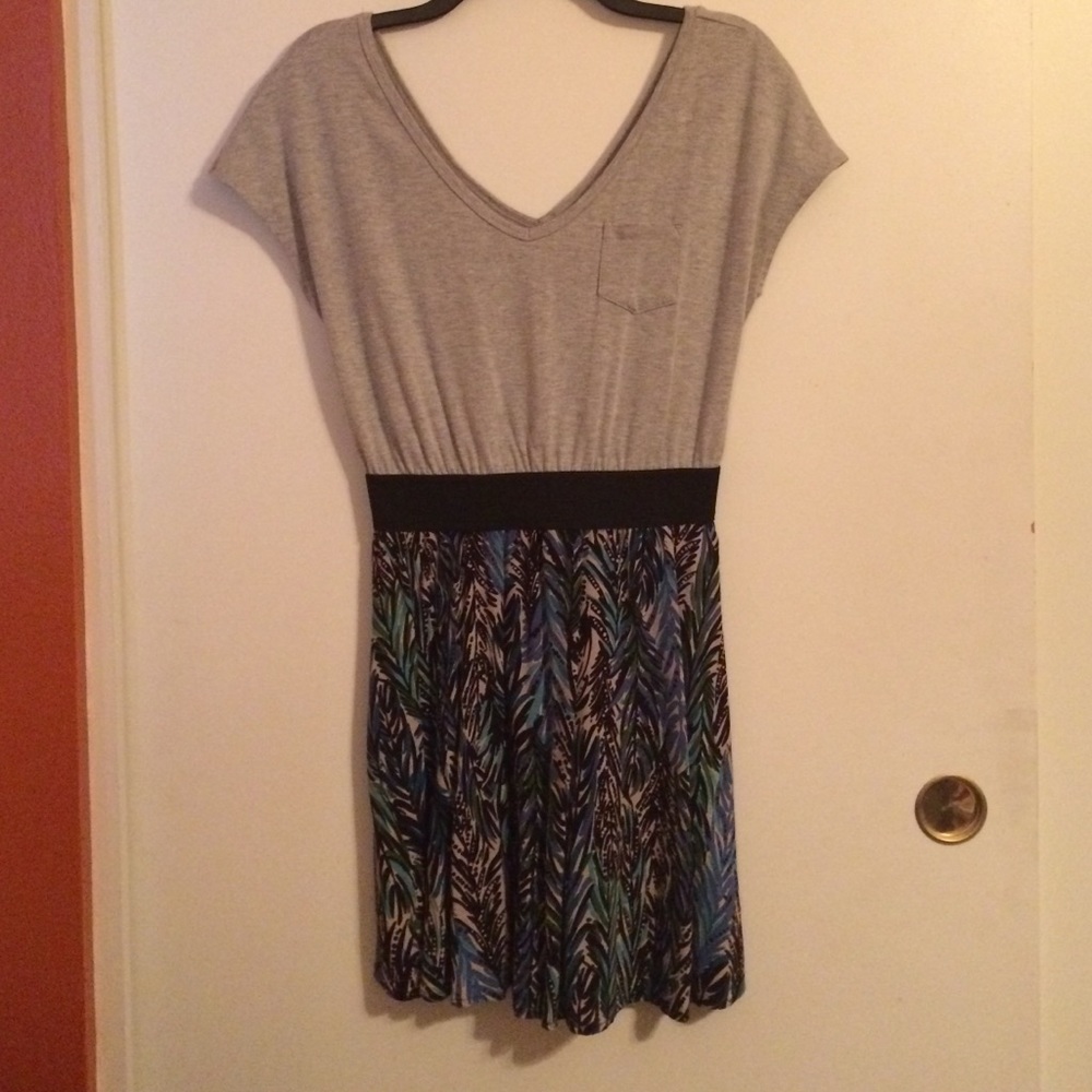 Gray / Patterned Dress