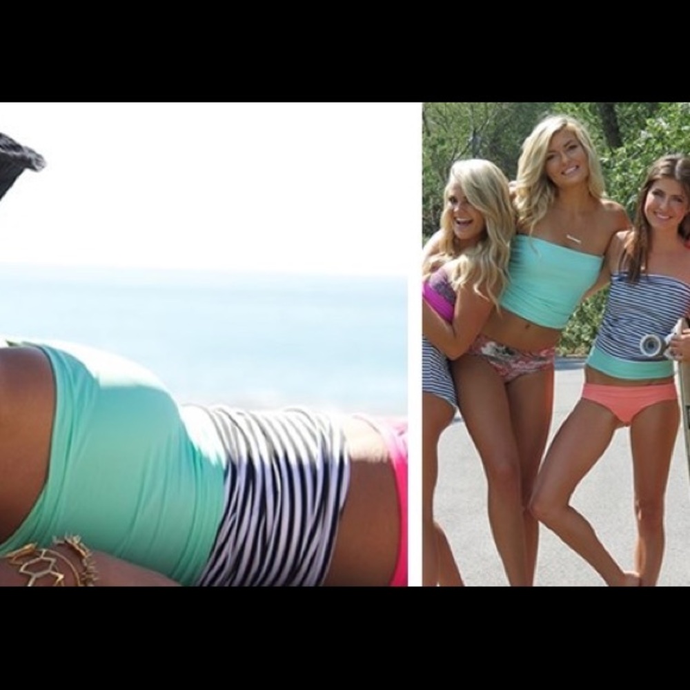 Reversible tube top tankini