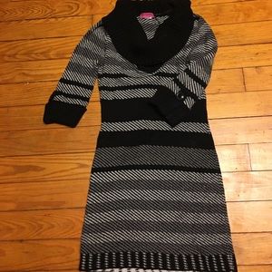Black & White Sweater Dress