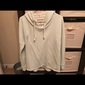 O'Neill mint green/white stripe hoodie