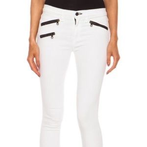 Rag & Bone Skinny Ankle White Zipped Jeans NWT