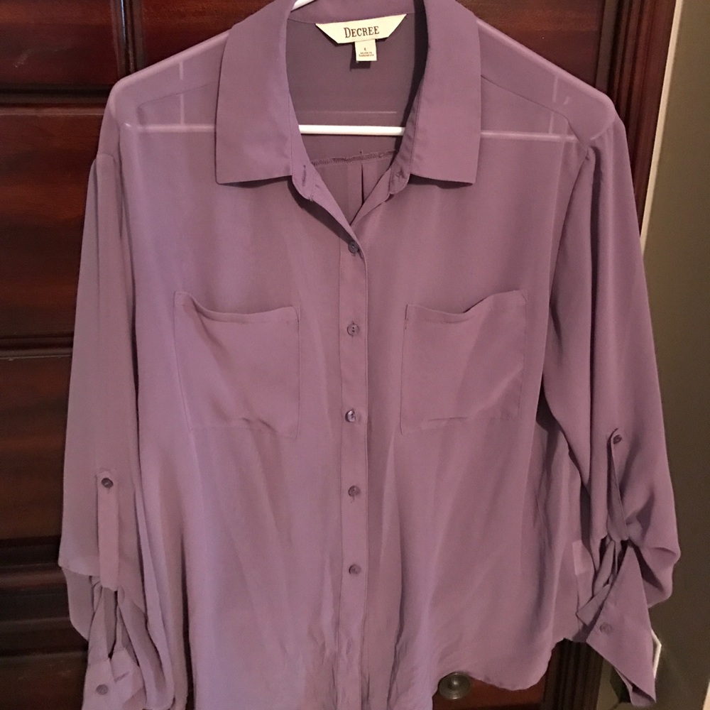 Sheer button up Blouse