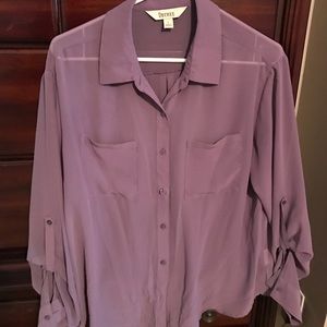 Sheer button up Blouse