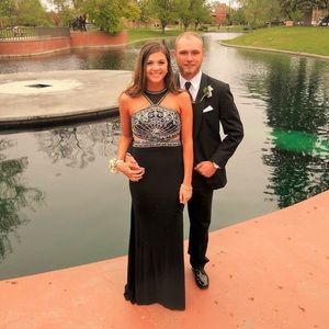 This is my beautiful senior prom dress.