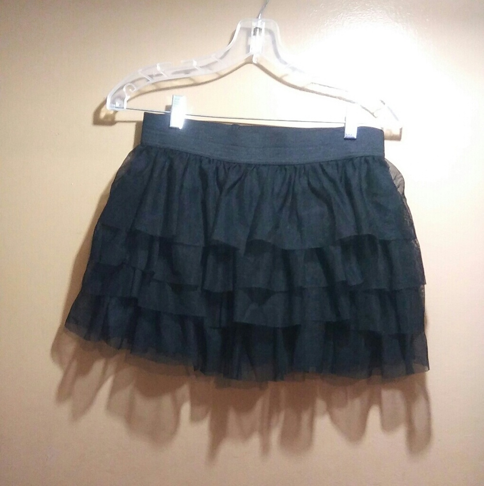 Ruffle tule Mini skirt