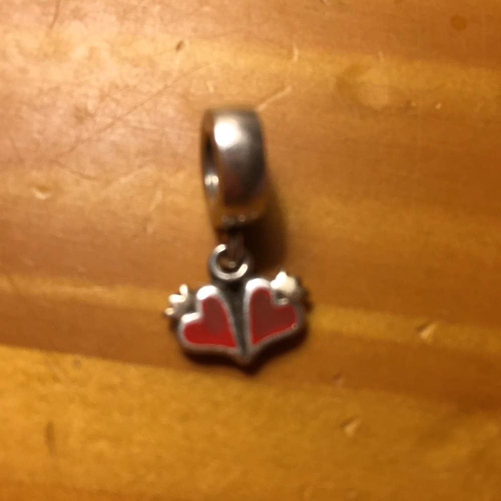 Pandora two hearts dangle charm