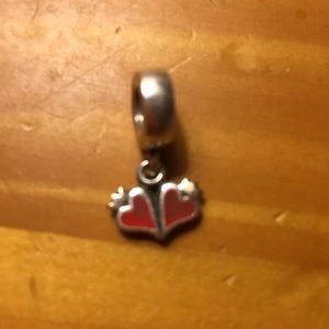 Pandora two hearts dangle charm