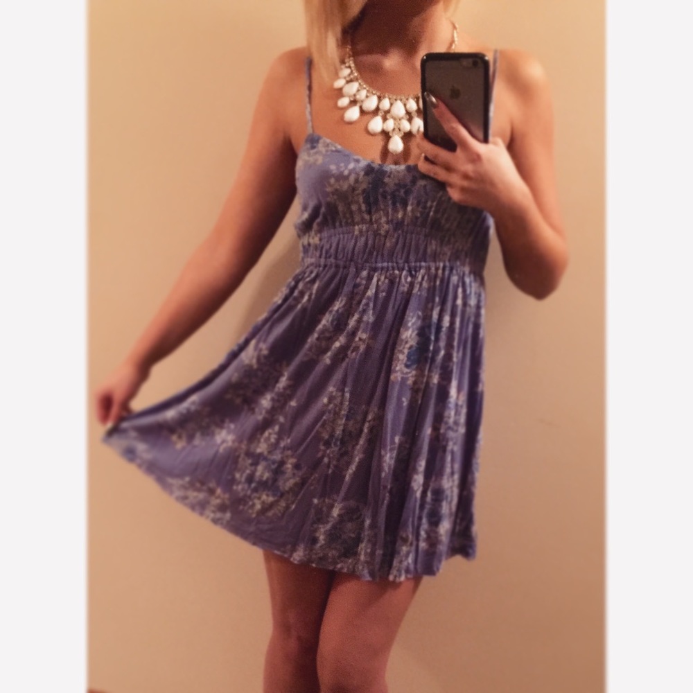 Juicy Couture Purple Floral Mini Dress