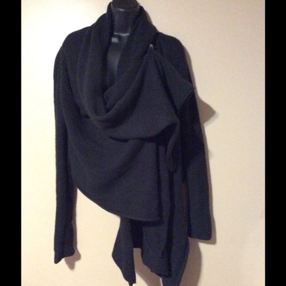 BCBGMaxAzria Drape Asymmetrical Cardigan