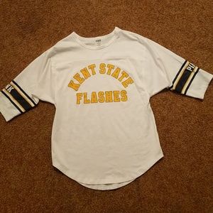 Pink, Kent state 3/4th sleeve tshirt