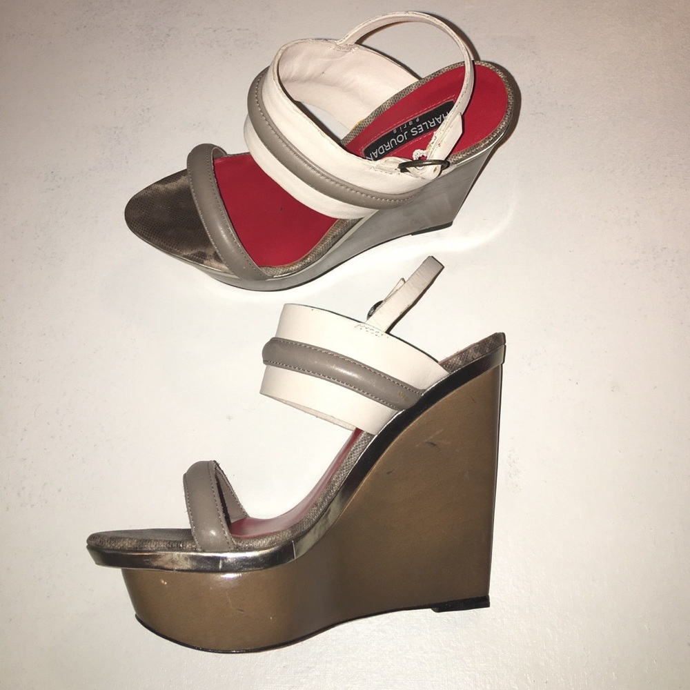 Charles Jourdan Glee wedges. Never worn.