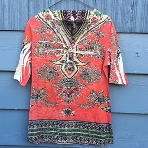 Boho Tunic Top Blouse Shirt Tshirt Tee Free People