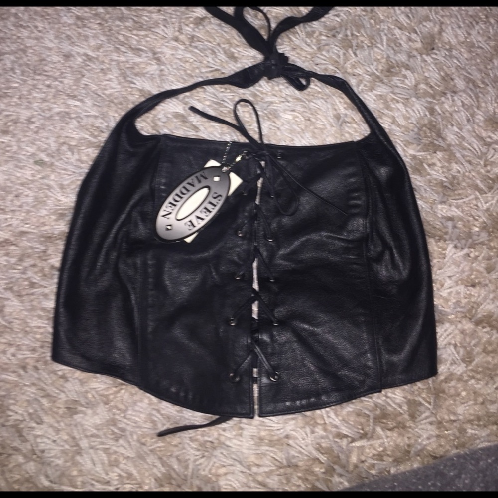 Steve Madden Leather Halter