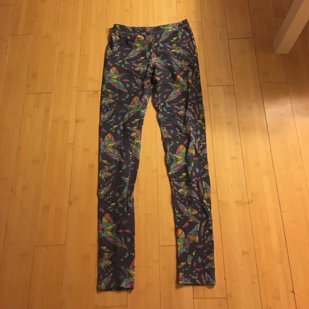 Abstract multicolored leggings
