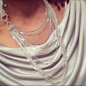 Chloe + Isabel  Multi-Strand Chain Bib Necklace