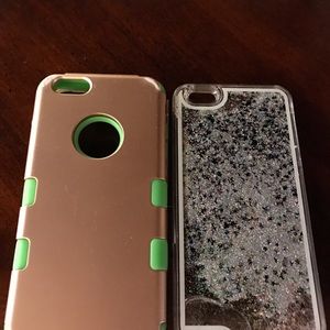 2  lightly used IPhone 6-plus cases.
