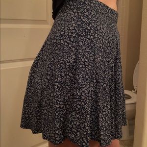 Floral relaxed skater skirt