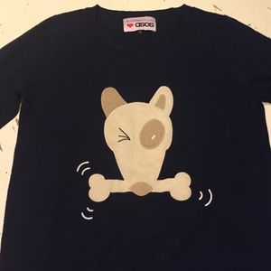 Elizabeth Lau loves Asos dog sweater perfect XS