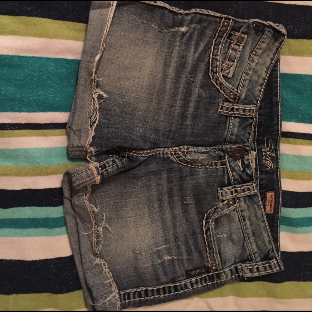 Silver shorts from Buckle