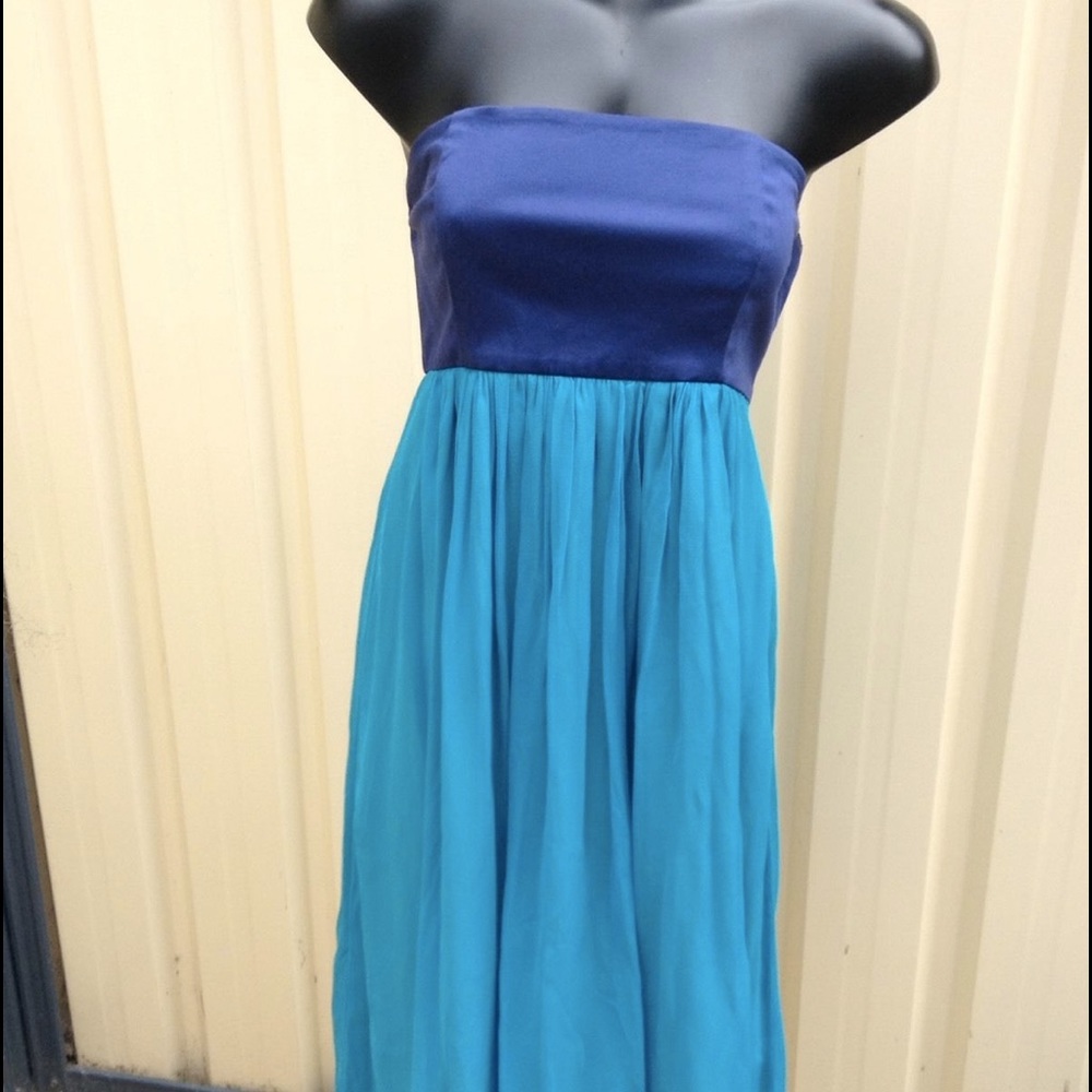 French Connection Two Tone Strapless Dress