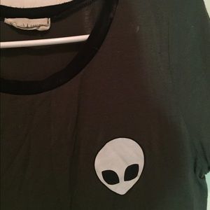 Pack of two ripndip alien shirts.