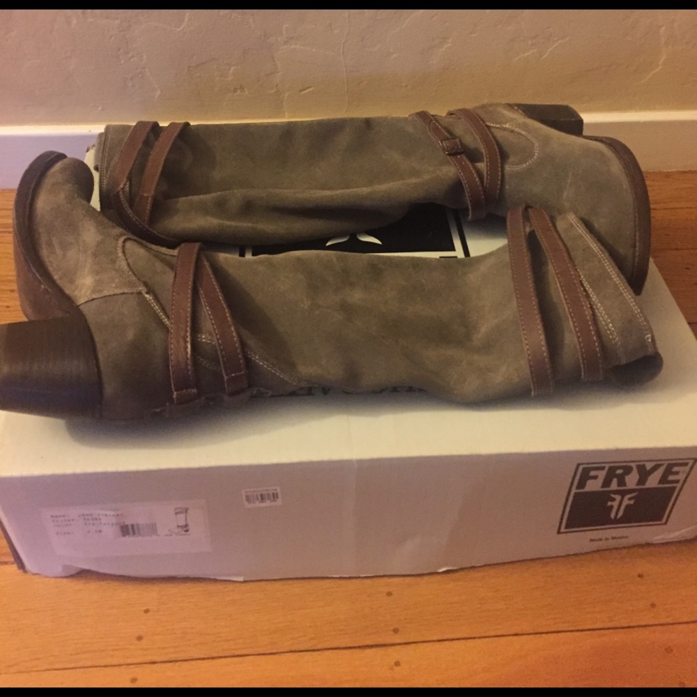 Frye Jane strappy boots