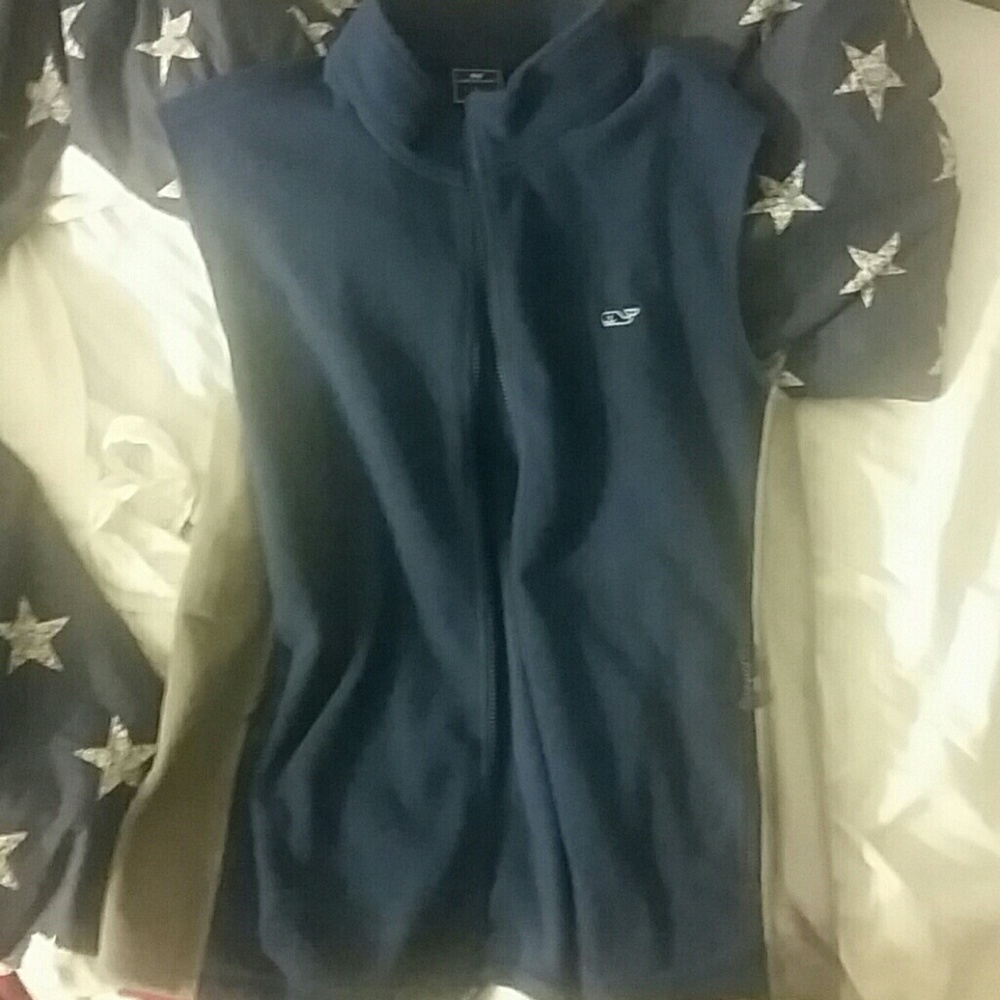 Navy/grey vineyard vines vest