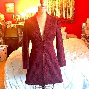 Long Blazer Trench Coat