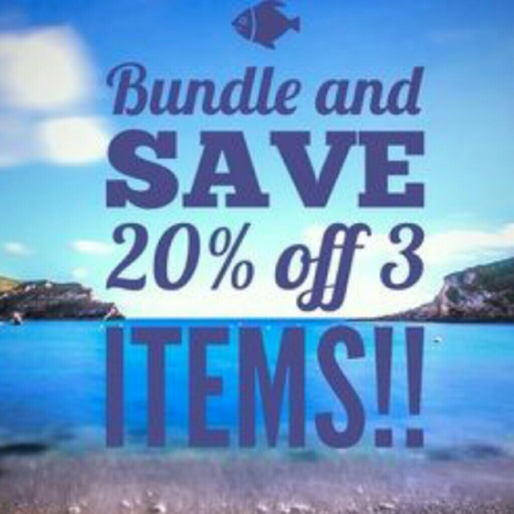 Bundle sale 20% off 3+ items