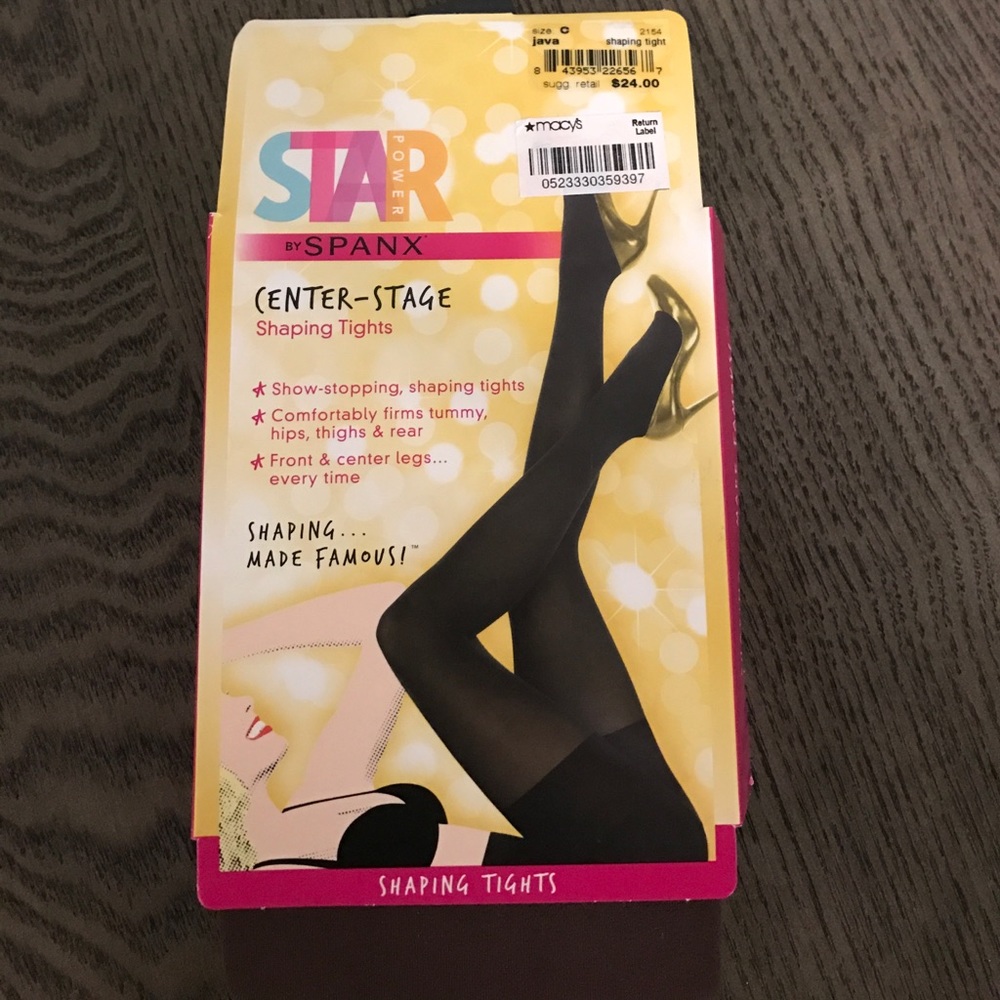 NWT Spanx Star Power Brown Tights