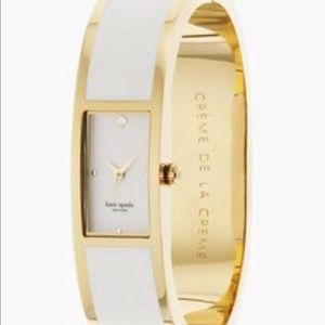 Kate spade ♠️ Gold and Cream Carousel bangle watch