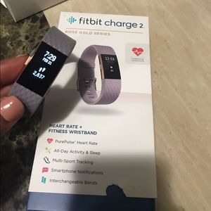 SOLD Fitbit Charger 2 in Rose Gold and Lavender