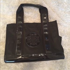 Tory Burch dark brown mini tote