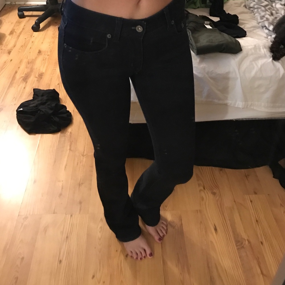 LF CarMar boot cut jeans navy blue size 26