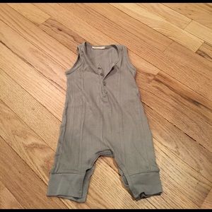 TANE Organics Ribbed Henley Coverall