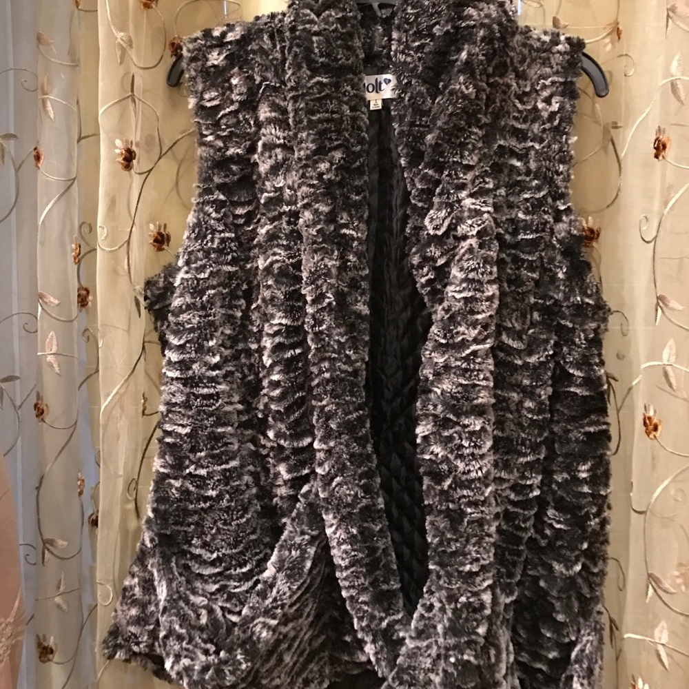 Faux fur vest