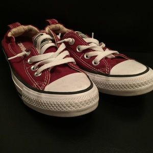 Burgundy Shoreline Converse