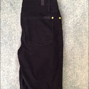 7 for All Mankind Cords -- skinny, Navy Blue