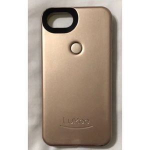 Gold LuMeeTwo Selfie Case for iPhones 6, 6S, and 7