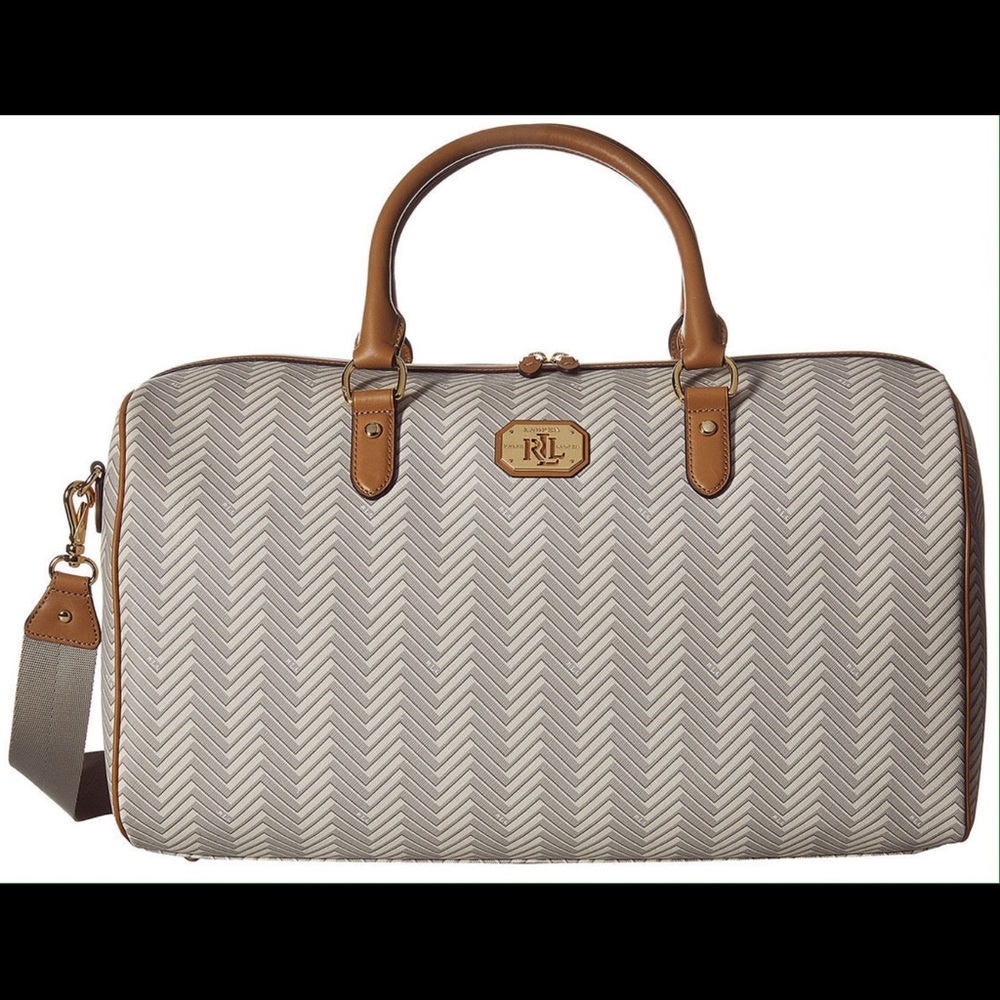 Ralph Lauren Chevron Printed Boswell Duffel