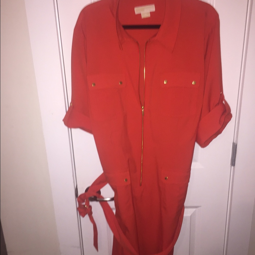 Michael Kors belted Shirt Dress