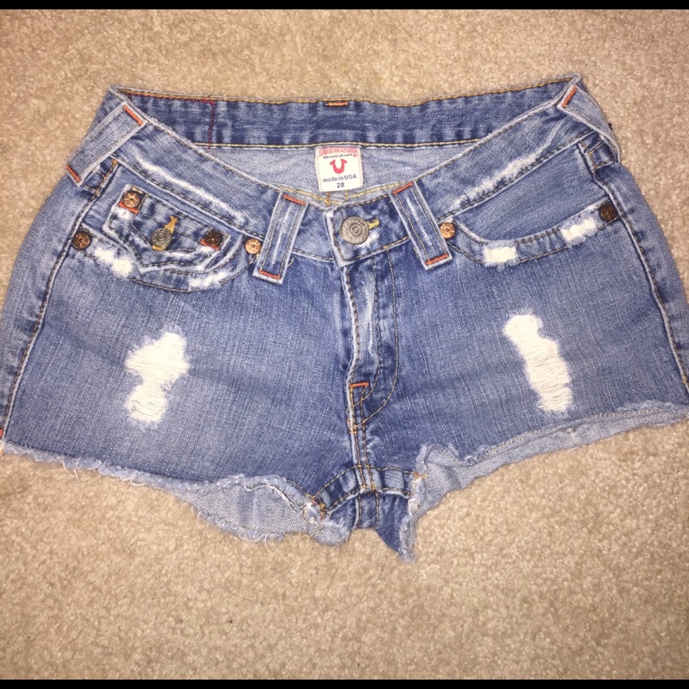 True Religion cutt off shorts