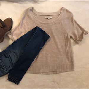 Cream sweater from LOFT