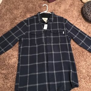 Navy Blue Hollister  button Down