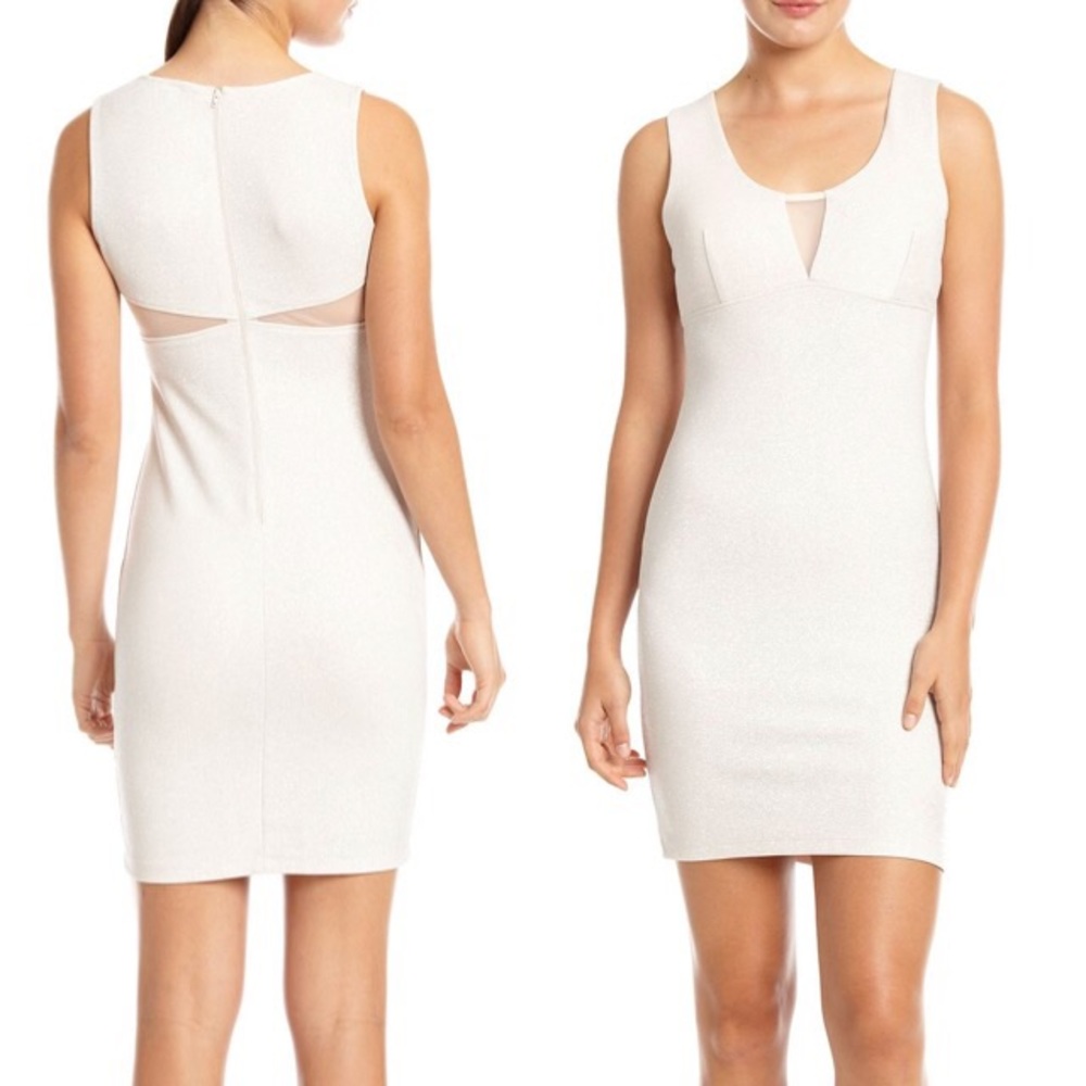 My Michelle- Glitter With Mesh Insets Party Dress